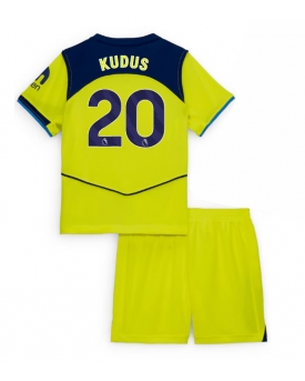 Tottenham Hotspur Mohammed Kudus #20 Maglia Gara Terza Repliche 2025-26 Bambino Maniche Corte